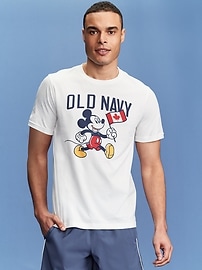 View large product image 3 of 6. Old Navy x Disney© Mickey Mouse Flag Graphic T-Shirt