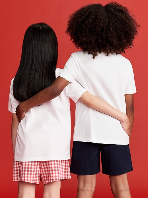 View large product image 2 of 4. Old Navy x Disney© Mickey Mouse Gender-Neutral Flag Logo-Graphic T-Shirt for Kids