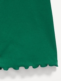 L'image numéro 2 présente Legging évasé côtelé à taille haute pour fille