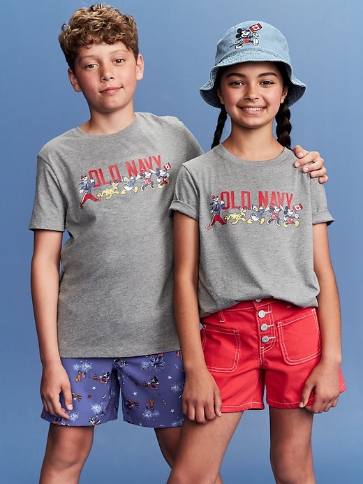 View large product image 1 of 4. Old Navy x Disney© Gender-Neutral Logo-Graphic T-Shirt for Kids