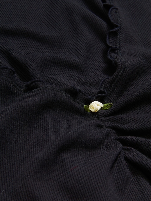 Image number 4 showing, Cinched Rib-Knit Tank Top
