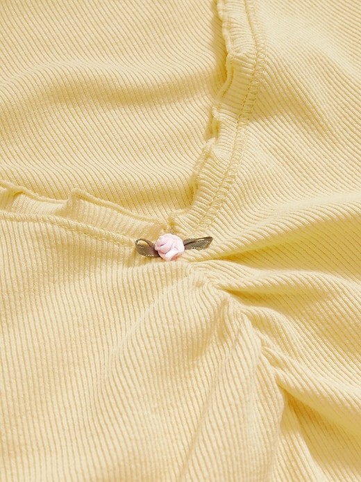 Image number 3 showing, Cinched Rib-Knit Tank Top
