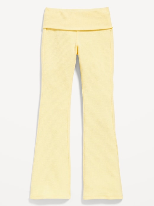 Image number 4 showing, CozePlush Foldover Flare Leggings for Girls