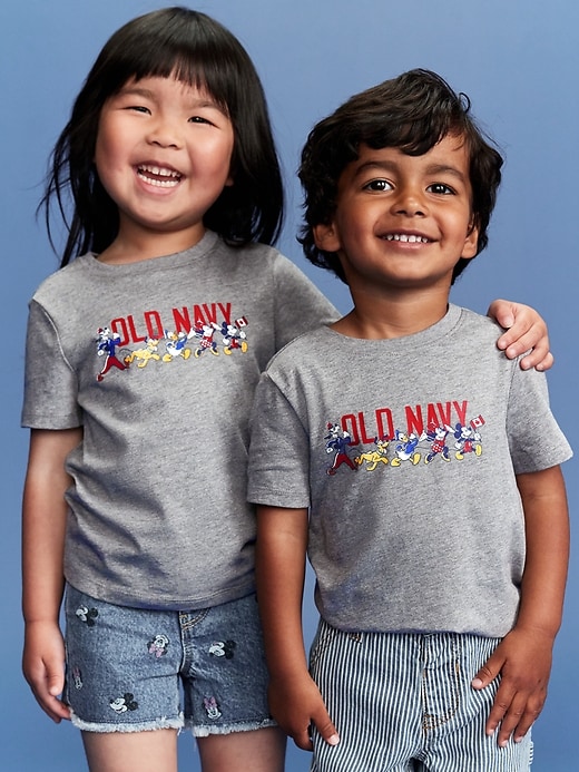 View large product image 1 of 3. Old Navy x Disney© Unisex Flag Logo-Graphic T-Shirt for Toddler