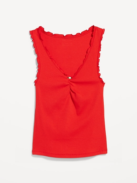 Image number 9 showing, Cinched Rib-Knit Tank Top