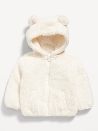 Image number 1 showing, Critter Hooded Jacket for Toddler Girls