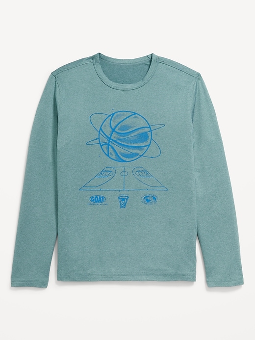 Image number 4 showing, CloudMotion Long-Sleeve Graphic Performance T-Shirt for Boys