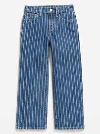 View large product image 3 of 4. Printed High-Waisted Baggy Wide-Leg Jeans for Girls