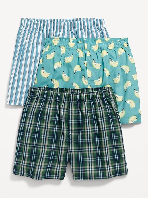 View large product image 1 of 1. 3-Pack Soft-Washed Boxer Shorts -- 3.75-inch inseam