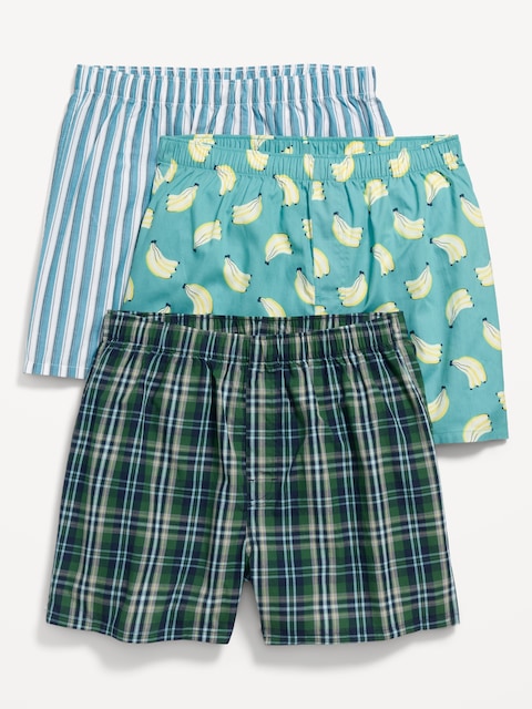 3-Pack Soft-Washed Boxer Shorts -- 3.75-inch inseam - Yellow