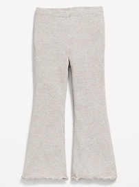 L'image numéro 1 présente Legging côtelé évasé pour toute-petite fille