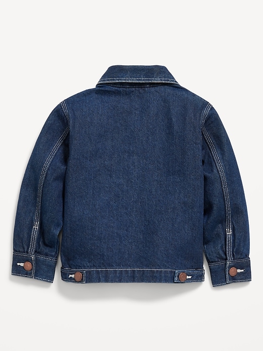 View large product image 2 of 2. Full-Zip Jean Barn Coat for Toddler Boys