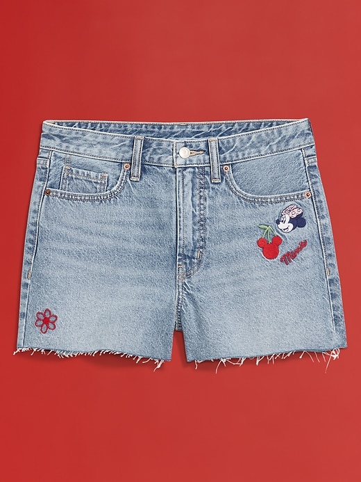 Image number 4 showing, Old Navy x Disney© High-Waisted OG Jean Cut-Off Shorts -- 3-inch inseam