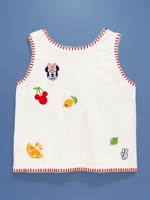View large product image 2 of 3. Old Navy x Disney© Sleeveless Linen-Blend Top for Toddler Girls