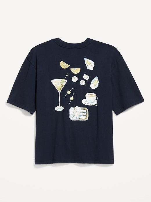 View large product image 2 of 2. Heavyweight Cropped Graphic T-Shirt