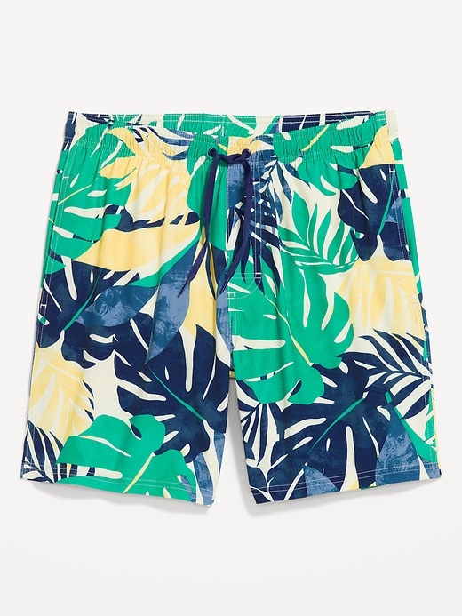 Image number 1 showing, Printed Swim Trunks -- 7-inch inseam