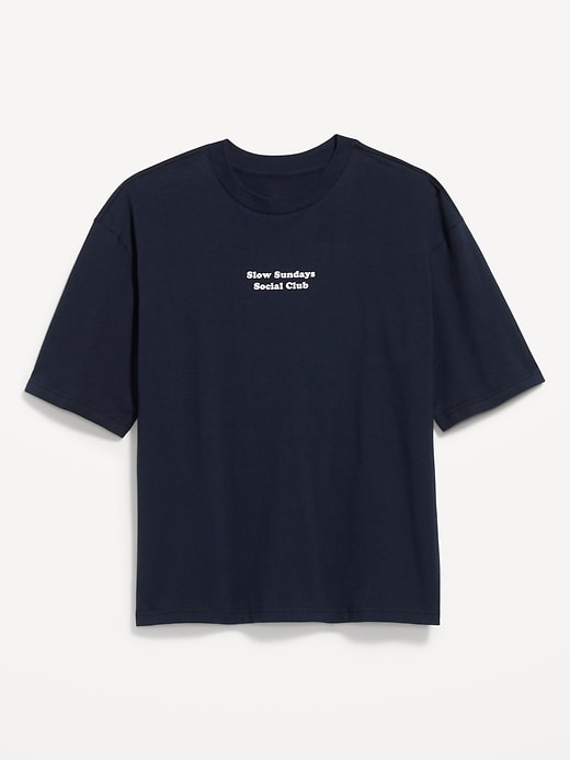 View large product image 1 of 2. Heavyweight Cropped Graphic T-Shirt