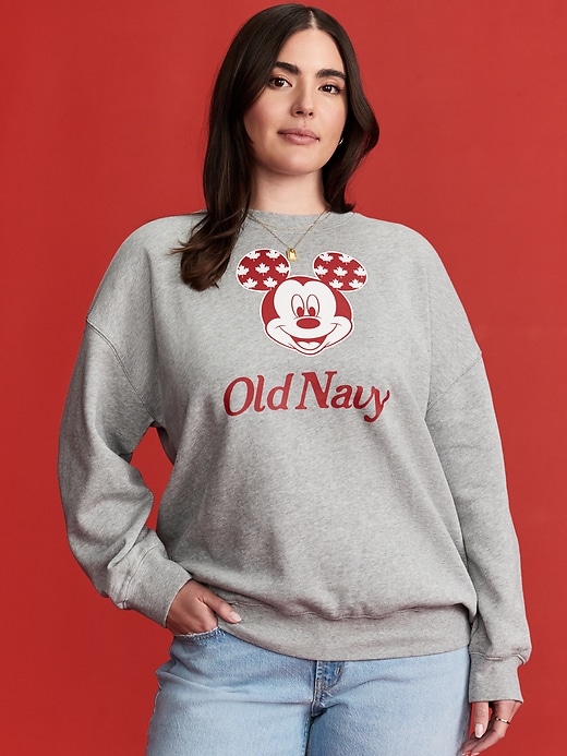 Image number 4 showing, Old Navy x Disney© Mickey Mouse Oversized Graphic Flag Sweatshirt