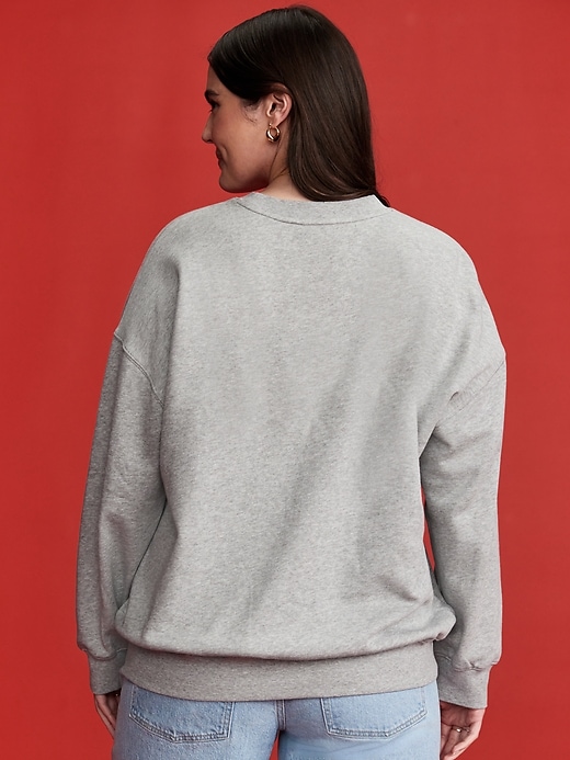 Image number 5 showing, Old Navy x Disney© Mickey Mouse Oversized Graphic Flag Sweatshirt
