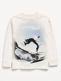 Image number 2 showing, Oversized Long-Sleeve Graphic T-Shirt for Boys