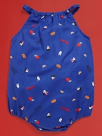 View large product image 4 of 5. Old Navy x Disney© Sleeveless Henley One-Piece Graphic Romper for Baby