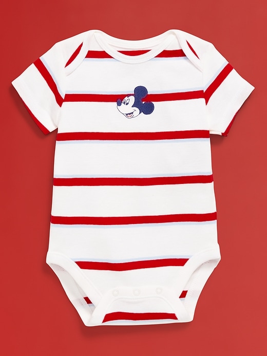 Image number 3 showing, Old Navy x Disney© Mickey Mouse Graphic Bodysuit for Baby