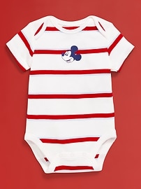 View large product image 3 of 4. Old Navy x Disney© Mickey Mouse Graphic Bodysuit for Baby