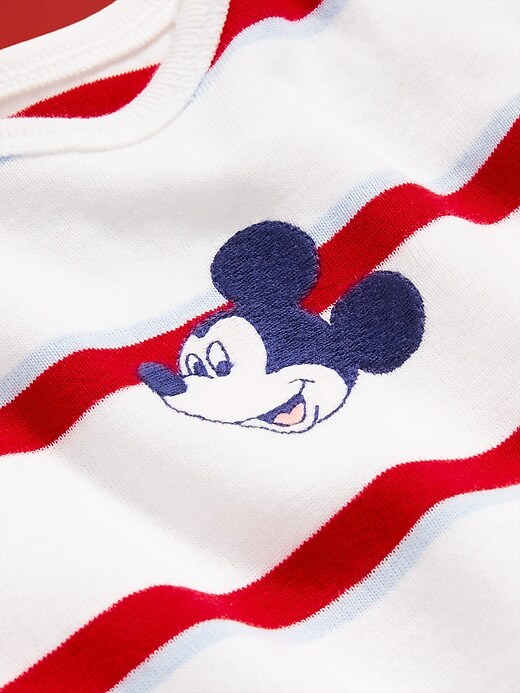 Image number 4 showing, Old Navy x Disney© Mickey Mouse Graphic Bodysuit for Baby