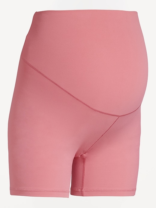 Image number 2 showing, Maternity Full Panel StudioSmooth Biker Shorts -- 6-inch inseam