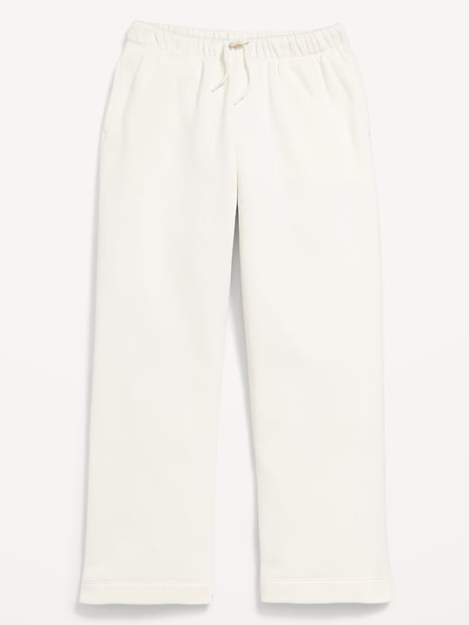 Image number 4 showing, Favorite Fleece High-Waisted Wide-Leg Sweatpants for Girls