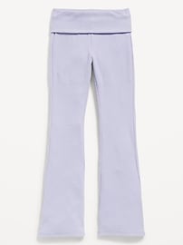 View large product image 4 of 4. CozePlush Foldover Flare Leggings for Girls