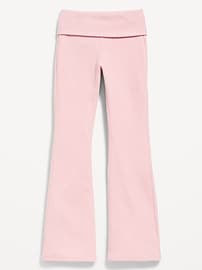 View large product image 4 of 4. CozePlush Foldover Flare Leggings for Girls
