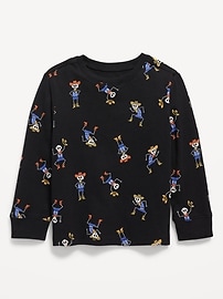 Image number 1 showing, Printed Long-Sleeve T-Shirt for Toddler Boys