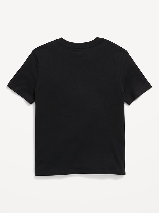 View large product image 2 of 2. Disney© Pumpkin Mickey Mouse Gender-Neutral Graphic T-Shirt for Kids
