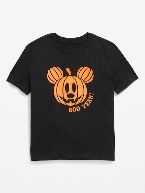 Disney© Pumpkin Mickey Mouse Gender-Neutral Graphic T-Shirt for Kids