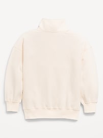 View large product image 4 of 4. Oversized Snap-Button Sweatshirt for Girls
