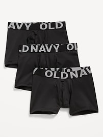 Image number 1 showing, Go-Dry Boxer-Briefs Performance Underwear 3-Pack for Boys