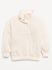 View large product image 3 of 4. Oversized Snap-Button Sweatshirt for Girls