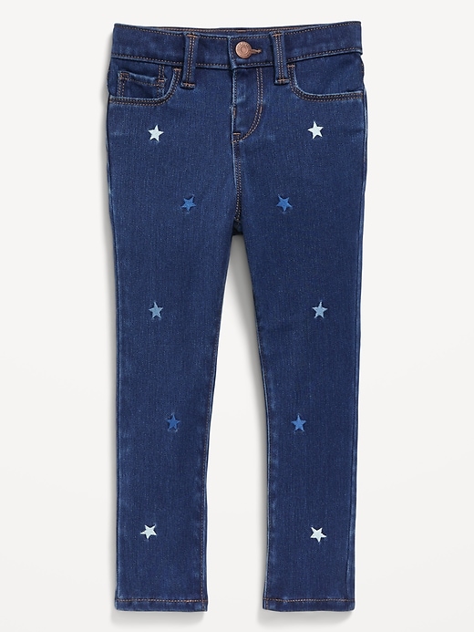 View large product image 1 of 2. High-Waisted Rockstar 360° Stretch Jeggings for Toddler Girls