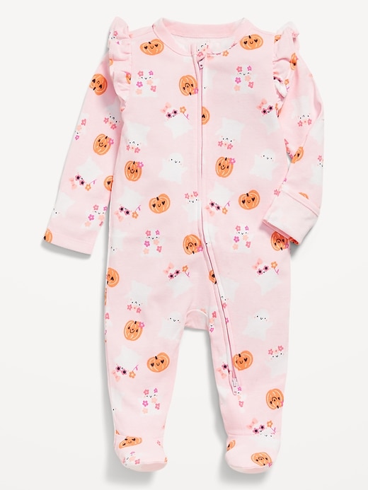 View large product image 1 of 3. Snug-Fit 2-Way-Zip Footed One-Piece for Baby