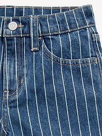 View large product image 4 of 4. Printed High-Waisted Baggy Wide-Leg Jeans for Girls