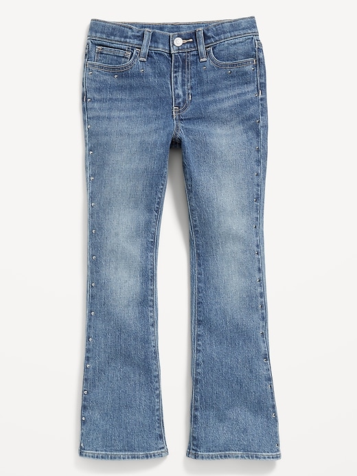 Image number 3 showing, High-Waisted Studded Flare-Leg Jeans for Girls