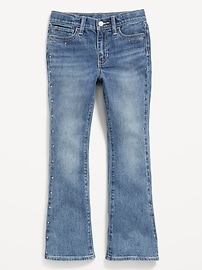 Voir une image plus grande du produit 3 de 4. Jean évasé clouté à taille haute pour fille
