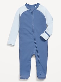 Image number 1 showing, Ribbed 2-Way-Zip Sleep & Play Footed One-Piece for Baby