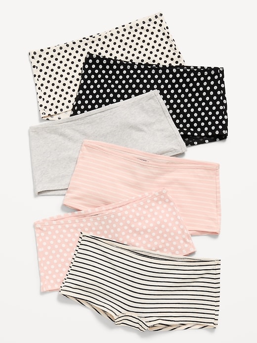 View large product image 1 of 1. Boyshorts Underwear 6-Pack for Girls