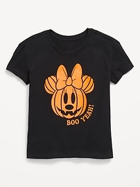 Image number 1 showing, Disney© Pumpkin Minnie Mouse Graphic T-Shirt for Girls