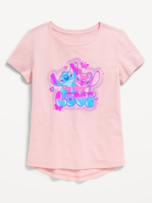 View large product image 1 of 2. Disney© Lilo & Stitch Graphic T-Shirt for Girls