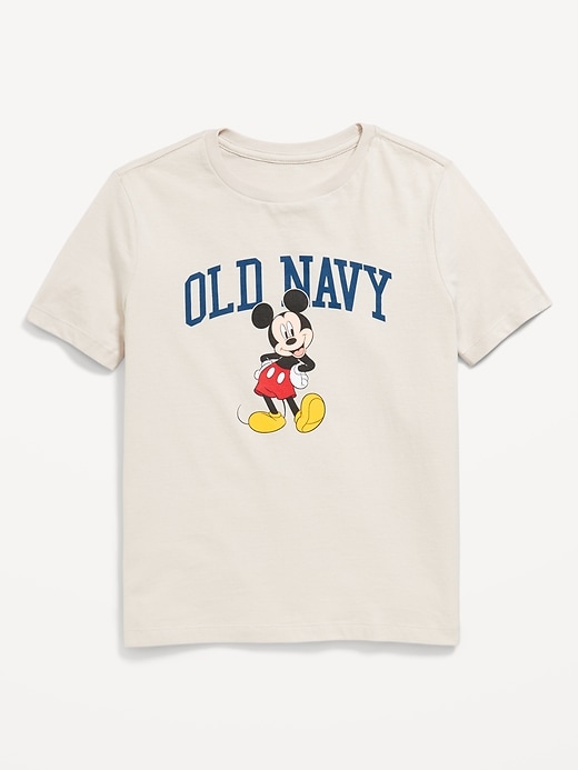 View large product image 1 of 2. Old Navy x Disney© Gender-Neutral Mickey Logo-Graphic T-Shirt for Kids