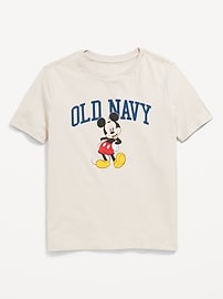 Image number 1 showing, Old Navy x Disney© Gender-Neutral Mickey Logo-Graphic T-Shirt for Kids