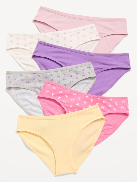 Culotte bikini pour fille (paquet de 6) - Multi